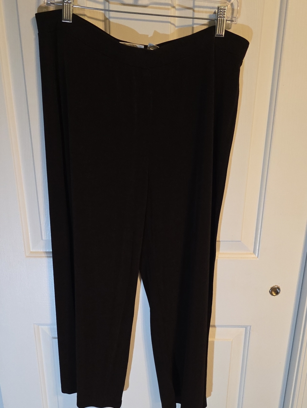 Chico's Brown Straight-Leg Pull-On Pants